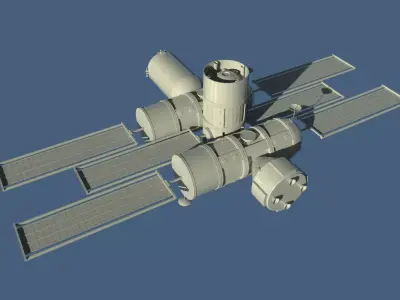 Space Hotel 3D model
