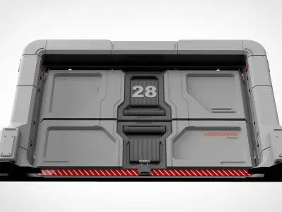 sci fi door 19 3D model