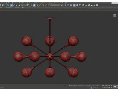 Augustus Chandelier Low-poly 3D model
