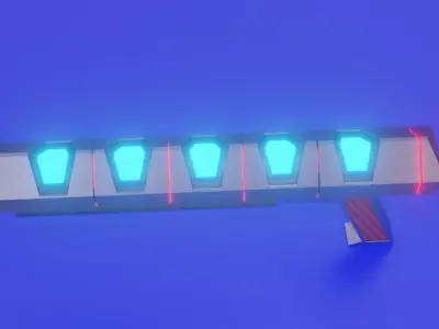 scifi-weapon light Low-poly 3D model