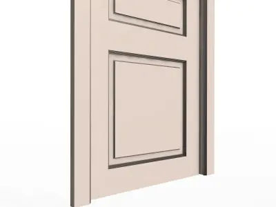 Carved Door Classic 06 Low-poly 3D model