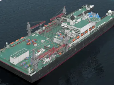  Platform Installation and Decommissioning Vessel in Water 