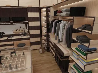 full dress room  3D model