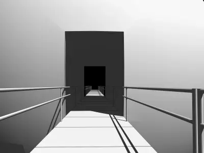 Central core of the laboratory Low-poly 3D model