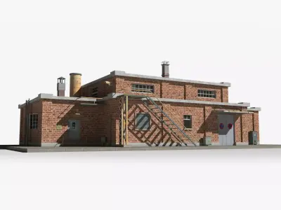 Factory xx4 Low-poly 3D model purchase