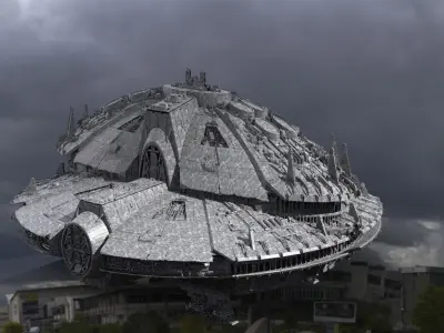 Jupiter alien Temple 1 design 3D model