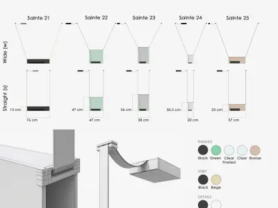 Lambert and Fils Sainte pendants  3d model 3D model