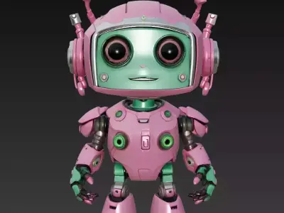 Stylized Sci-Fi Robot Collection - Mecha - Droid Unit 3D Model Pack