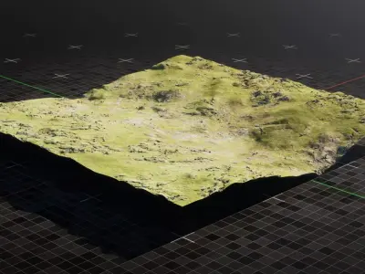 Iceland Terrain 8 3D model