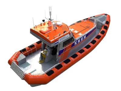 KNRM Reddingsboot 3D model