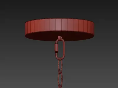 1-Light Globe Pendant By Casamotion 3D model