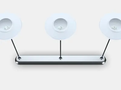 TALLBYN Pendant lamp with 3 lamps Low-poly 3D model