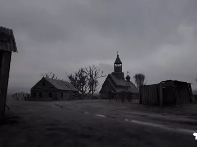 Haunted Village Low-poly 3D model