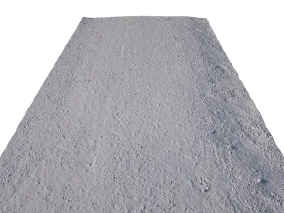 Gravel Road 3D Scan Low-poly 3D model