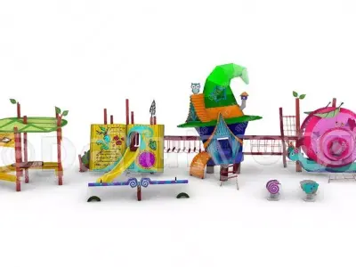 Witch Magic Playground 3D model