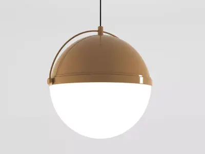Brass Sphere Lamp Pendant Light 3D model