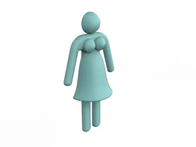 TOILET SIGN 3D 3D print model