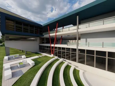 School-University- High School 3D model