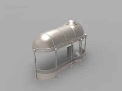 Bus Stop 3D model