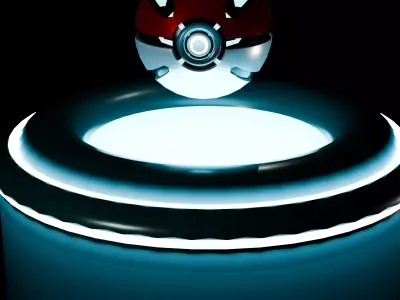 POKEBALL MODEL  Low-poly 3D model