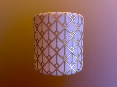 Art Deco Wall PBR Substance Material Texture