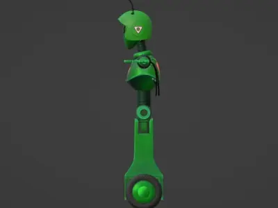 Alien Bot-- FNAF Security Breach Low-poly 3D model