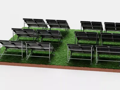 -Solar Farm V1- 3D model