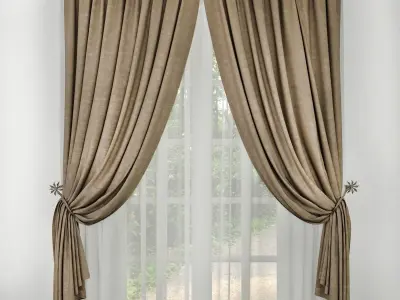 Curtain curtains - 3D model