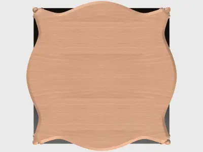 Carved coffee table for CNC 03 3D model