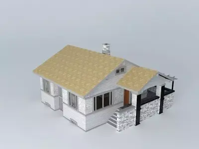 Bungalow house Free 3D model