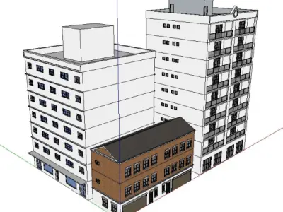 Dynamic Buildings 01 3D model