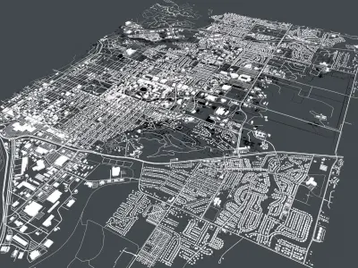 Cityscape Manhattan USA 3D model