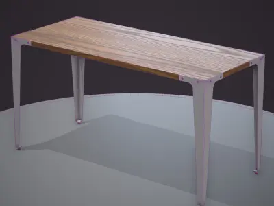 Table ar vr optimized Low-poly 3D model