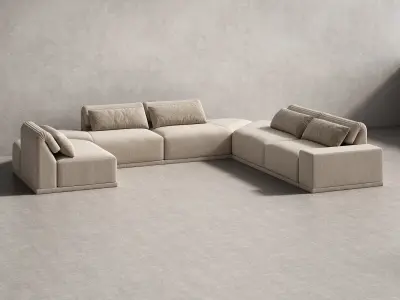 Grand Angle 12b Sofa Composition 3D model