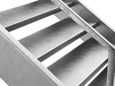Metal Stairs 02 3D model