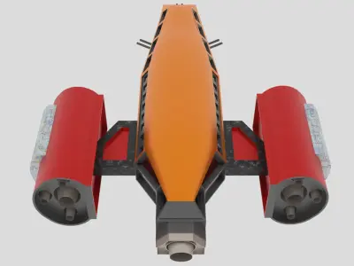Jupiter - 300 Spaceship  Low-poly 3D model