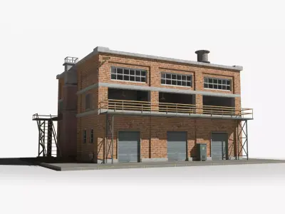 Factory xx5 Low-poly 3D model purchase