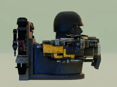 jetpack balaclava laser skibidi toilet 3D model