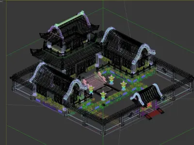 Ancient Architecture 3D model 5