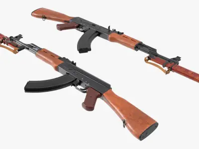  Kalashnikov AKM Battle Rifle with Bayonet 