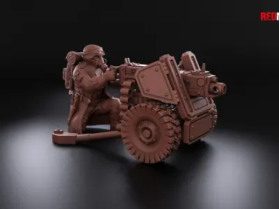 Steel Guard - Heavy Support Squad of the Imperial Force 3D print model