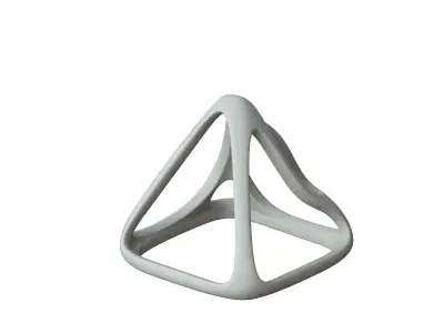 SciFi Cube Object No 58974 Low Poly Shape Low-poly 3D model