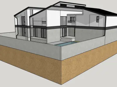 Duplex House-1 3D model
