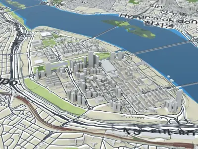 Seoul South Korea 3D model