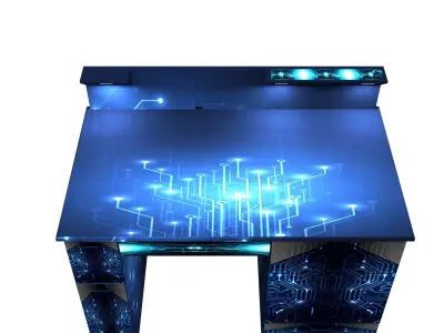Computer table Free 3D model
