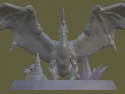 Dragon of Crystal 3D print model
