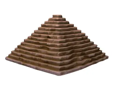 Cartoon Pyramid 3D model