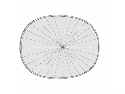 Mirror in a metal frame GZ-M1081 3D model