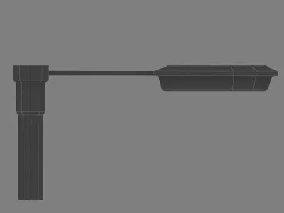 Street Furniture - Outdoor Lighting - Street Lamp III Low-poly 3D model