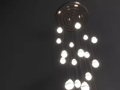 ceiling black matte and gold rose second version 3D model